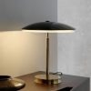 Bis Tris brass and black table lamp on side board - gineico lighting