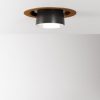Claque downlight in bronze by Fabbian from Gineico Lighting