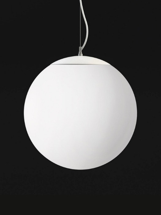 Stilo_ white ball shaped light_krea design_gineico lighting