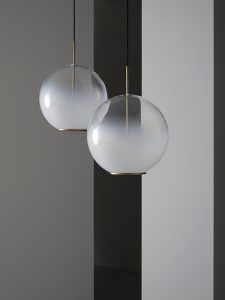 Misty_sphere_burnished brass_white glass_VeniceM_Gineico Lighting