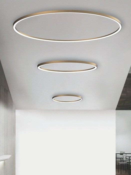 file flex ceiling - gold - circle_luciferos_gineico lighting