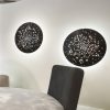 lens F46_wall light_black_dining room project_fabbian_gineico lighting