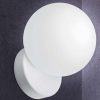 round wall light with white base - gineico lighting - marchetti