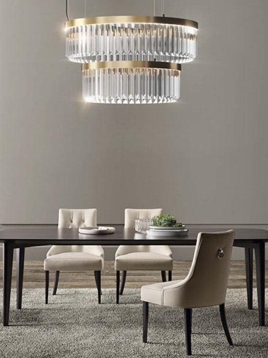 reflexa chandelier murano glass triedro - marchetti - gineico lighting